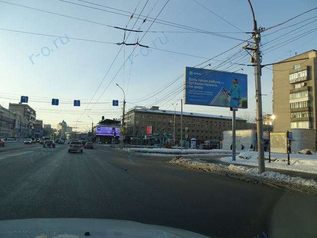 Размещение наружной рекламы для авиакомпании «S7 Airlines» в Новосибирске